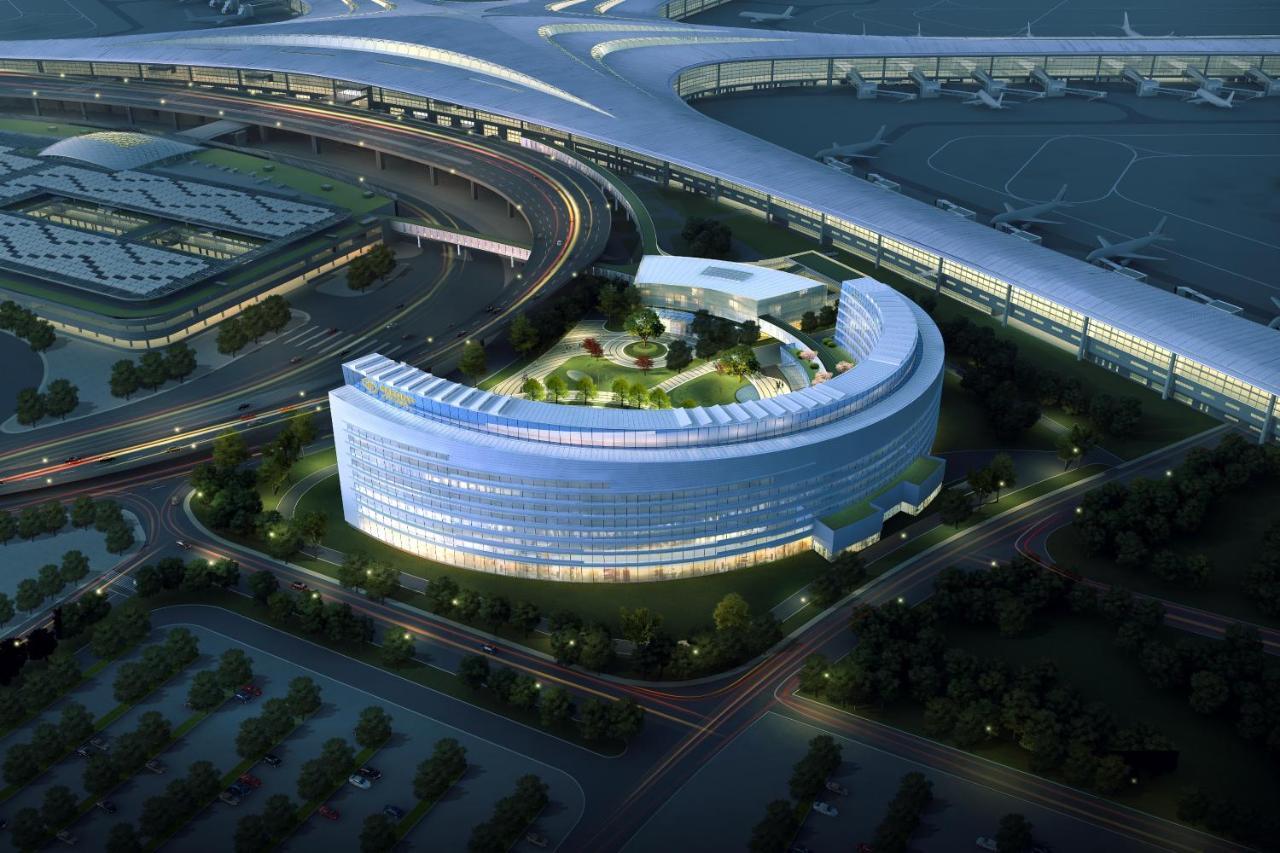 Grand Barony Qingdao Airport Hotel Exterior foto